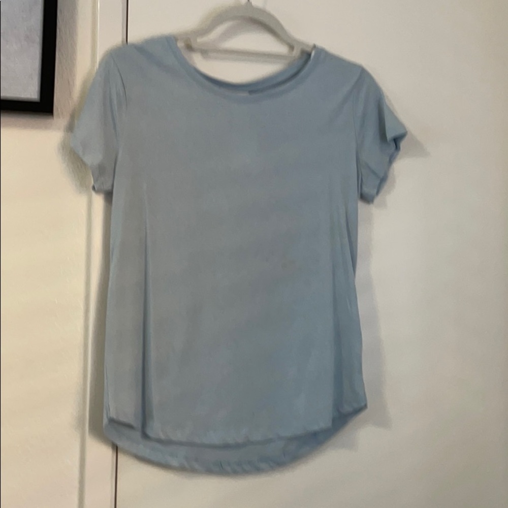 light blue long sleeve
